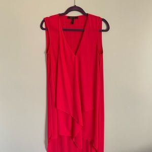 BCBG red dress hi/low size M